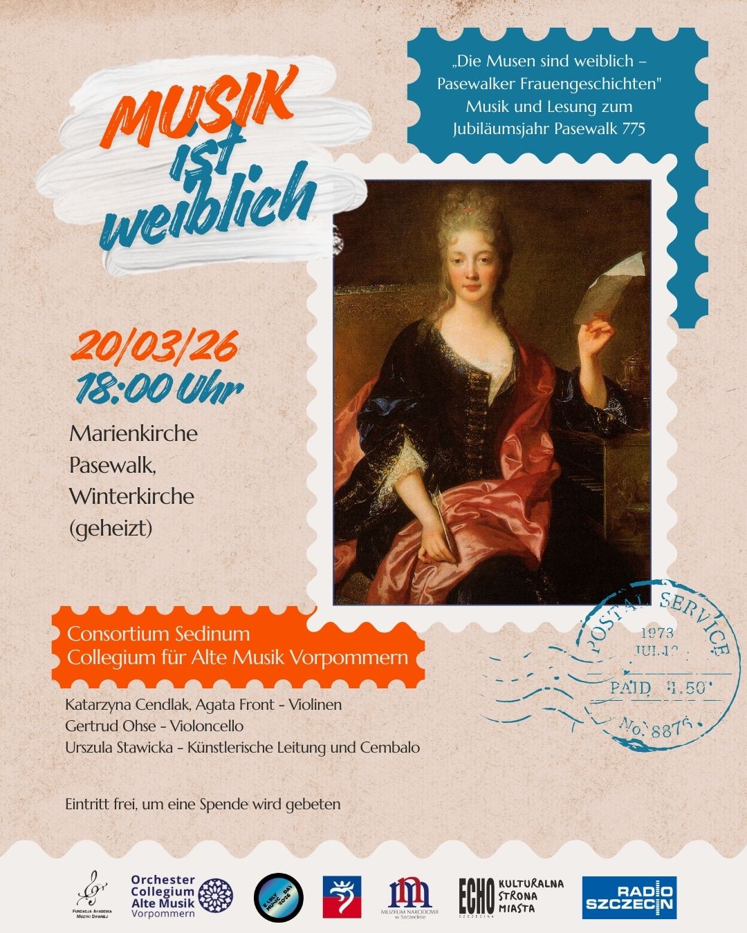 Musik und Lesung "Die Musen sind weiblich"